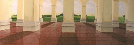 Gezicht op de Kuiperberg 50 x 100 -particulier bezit-